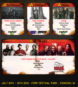 Rock USA lineup ( Pic from their site)