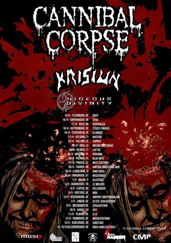 cannibalkrisiun2016tourposter
