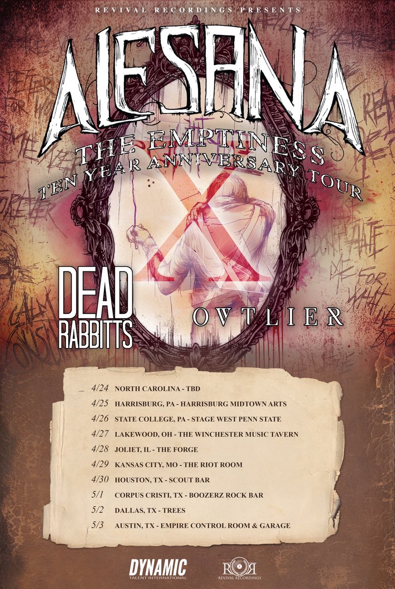 Alesana Announce “The Emptiness” 10th Anniversary Tour – Metal Anarchy