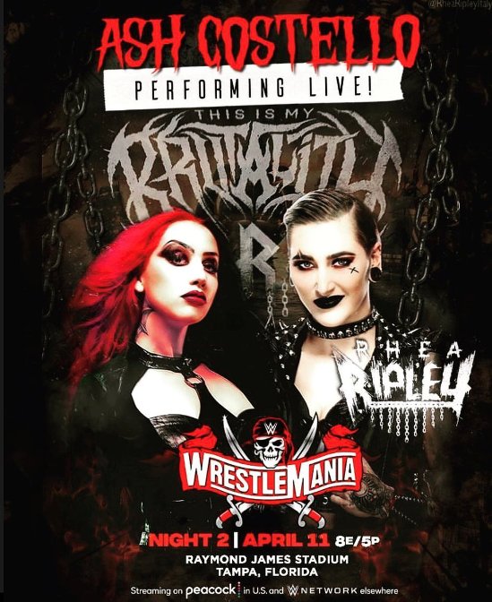 New Years Day’s Ash Costello To Perform Rhea Ripley’s Entrance Theme At ...