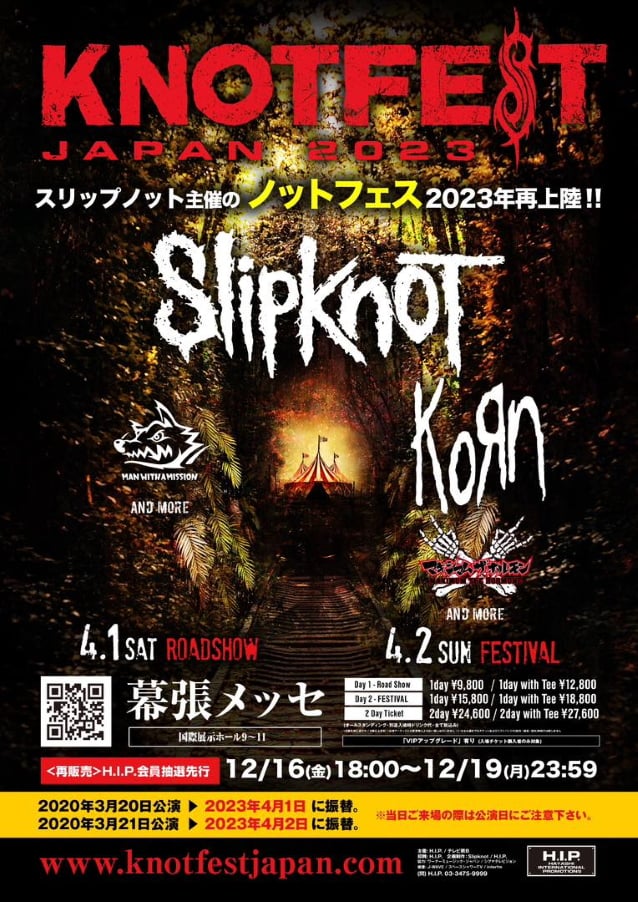 Slipknot, Korn, Man With A Mission, And Maximum The Hormone Set