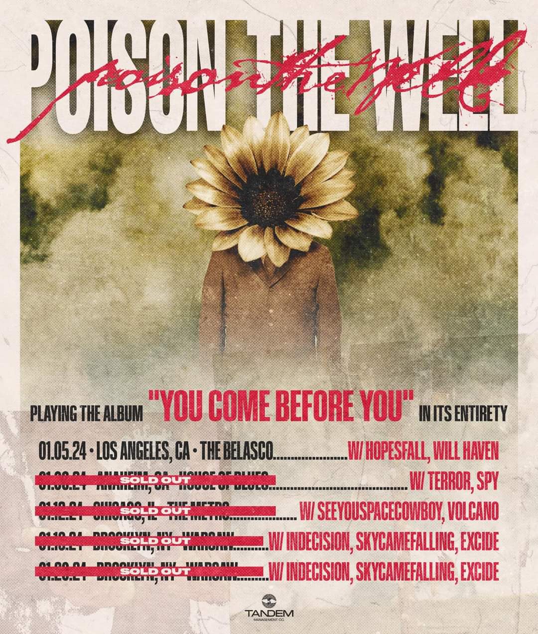 Poison The Well Announce Los Angeles “You Come Before You” 20th