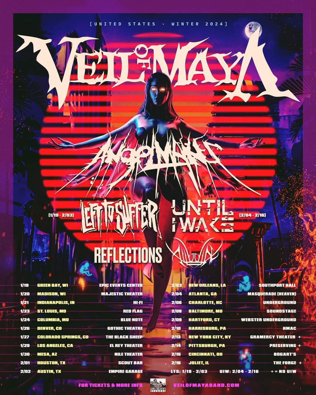Veil Of Maya Announce U.S. Tour With AngelMaker, Left To Suffer