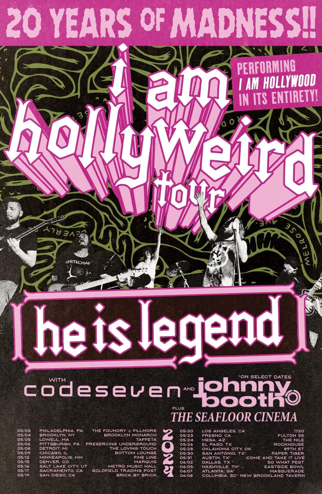 He Is Legend Announce “I Am Hollywood” 20th Anniversary Tour He Is Legend Announce “I Am Hollywood” 20th Anniversary Tour